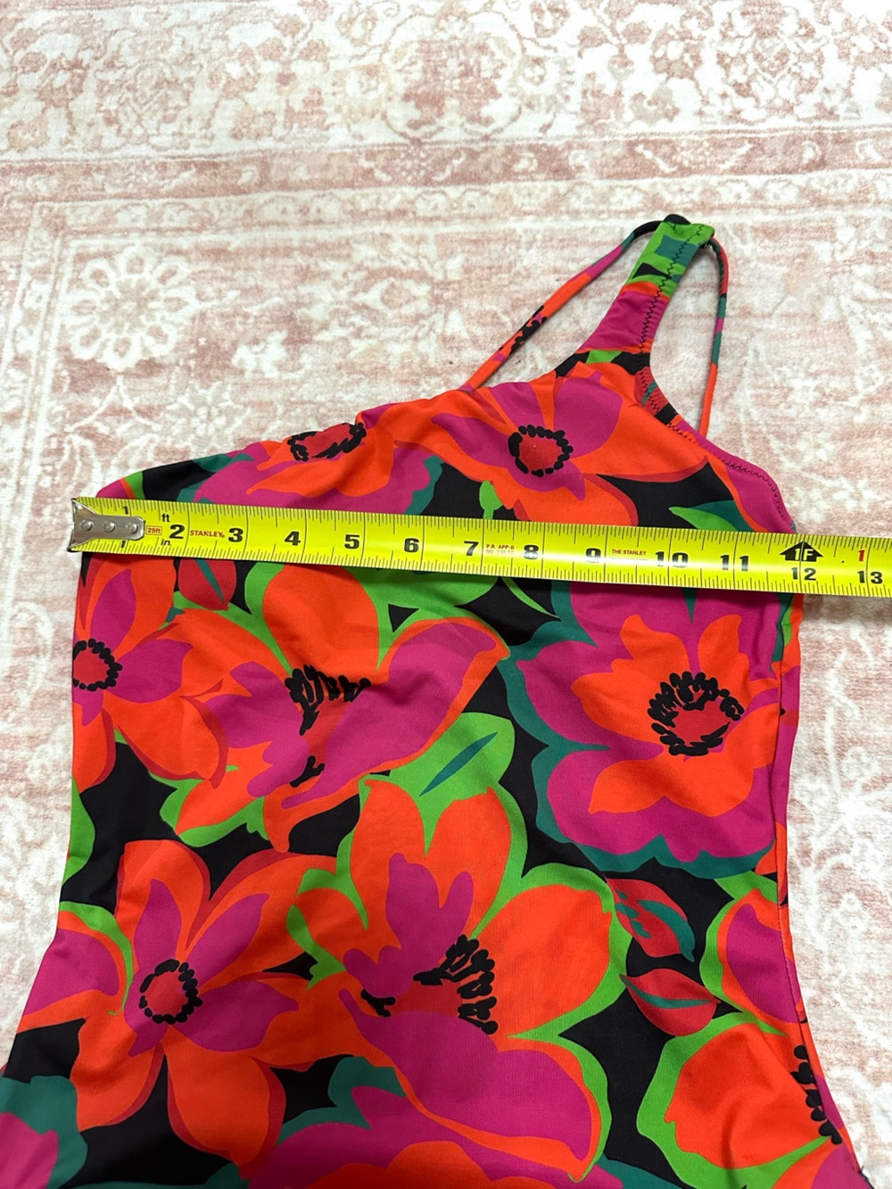 🌺One-Shoulder Floral Swimsuit One Piece - Picture 9 of 10